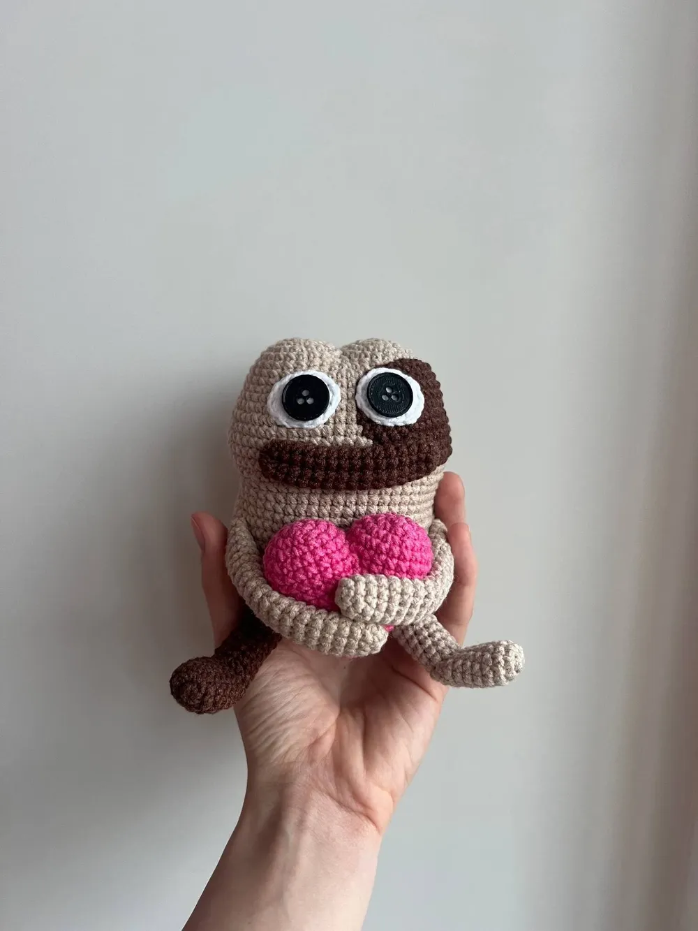 Knitted PlushPepe Puppy Pug #11