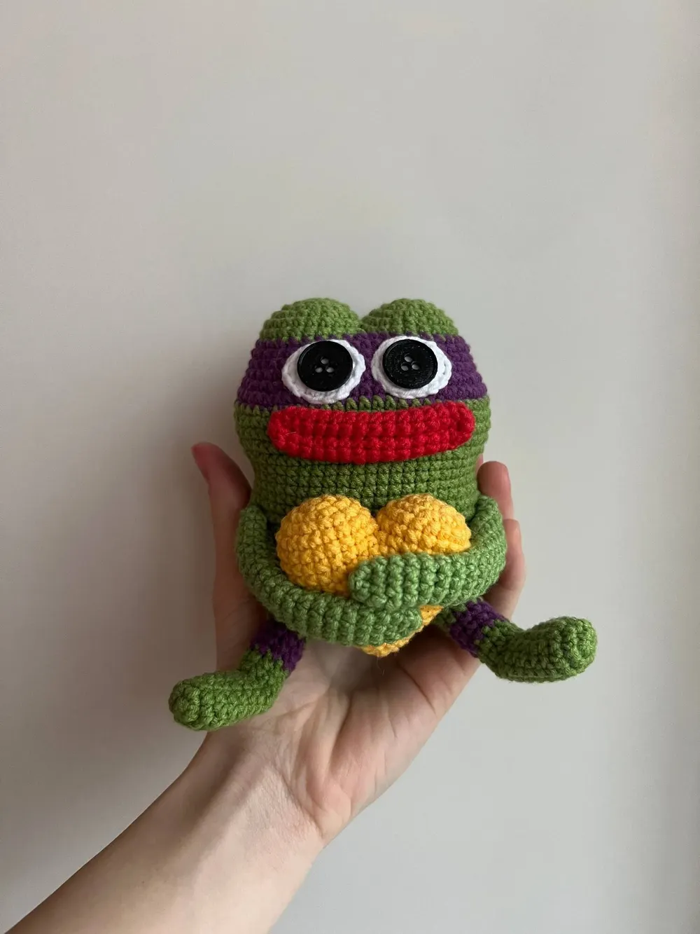 Knitted PlushPepe Donatello #5