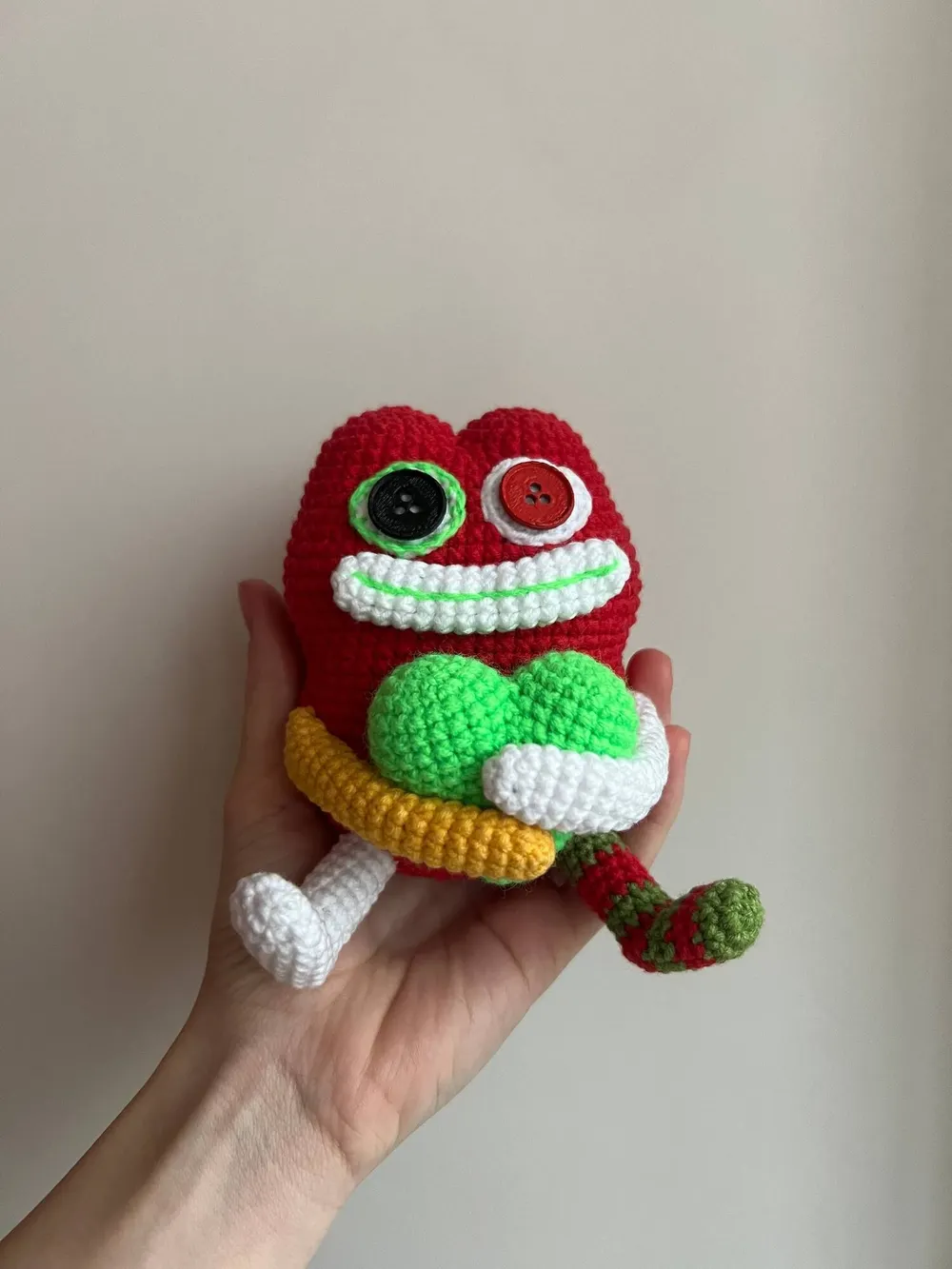 Knitted PlushPepe Santa Pepe #6